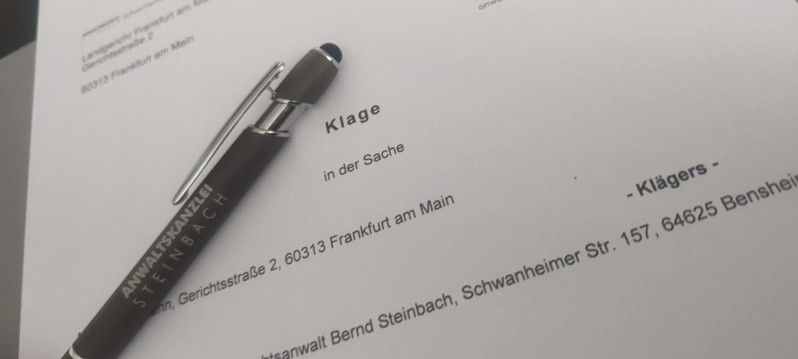 klageeinreichung