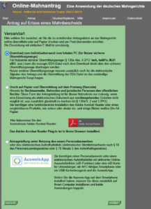 online antrag mahnbescheid